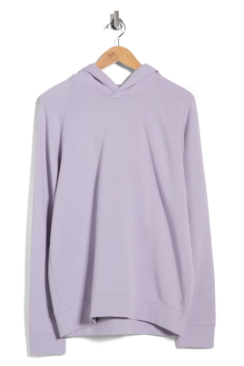 Cotton French Terry Hoodie, Alternate, color, PALE LAVENDAR