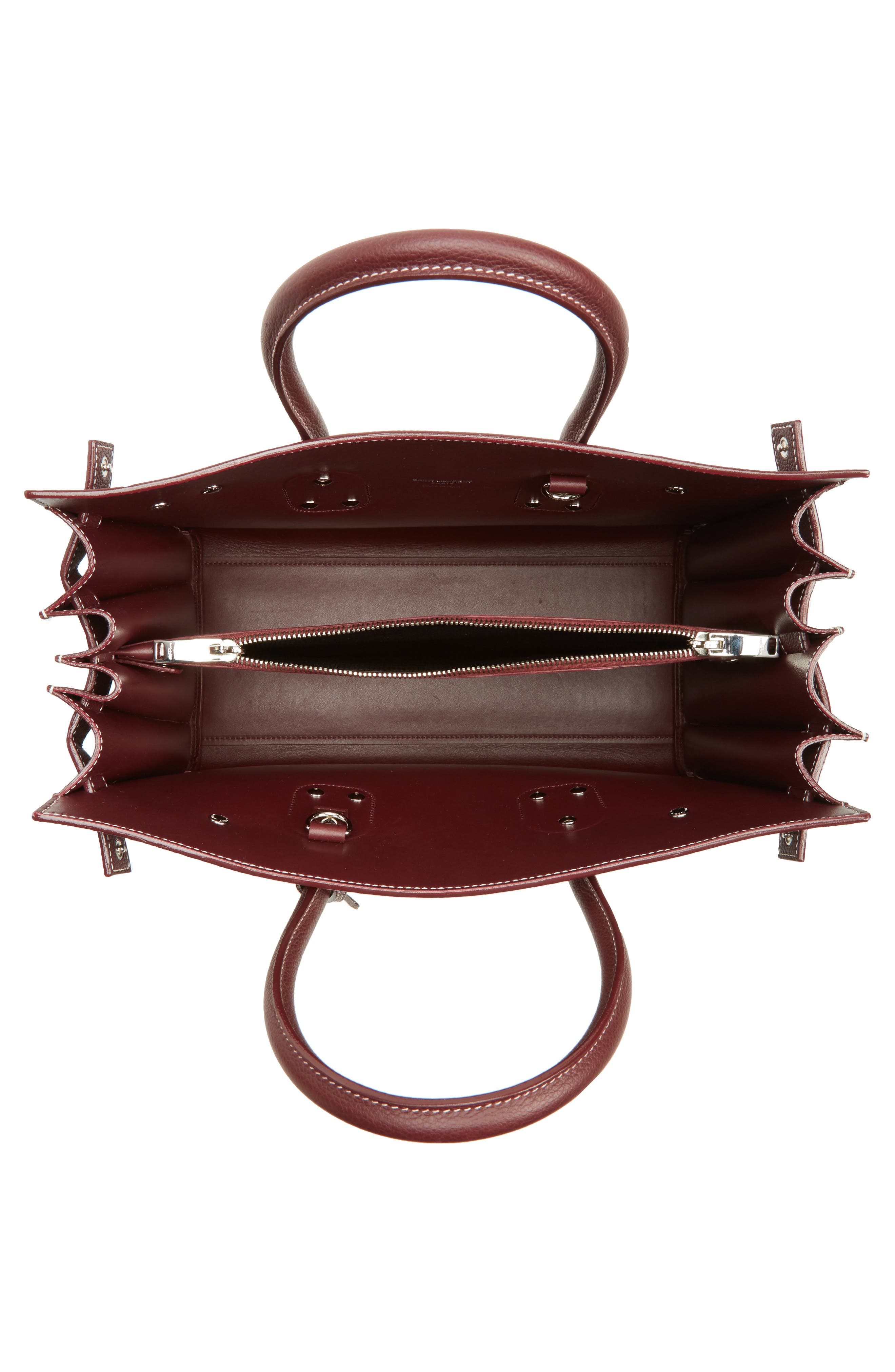 Small Sac de Jour Calfskin Leather Tote, Alternate, color, ROUGE LEGION