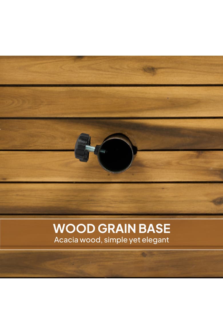 Patio Umbrella Base, Alternate, color, Teak
