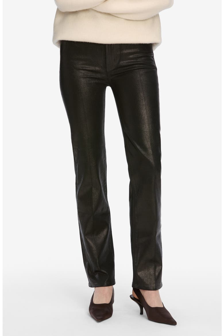 Le Sleek High Waist Ankle Straight Leg Jeans, Main, color, MOOD RING COATED