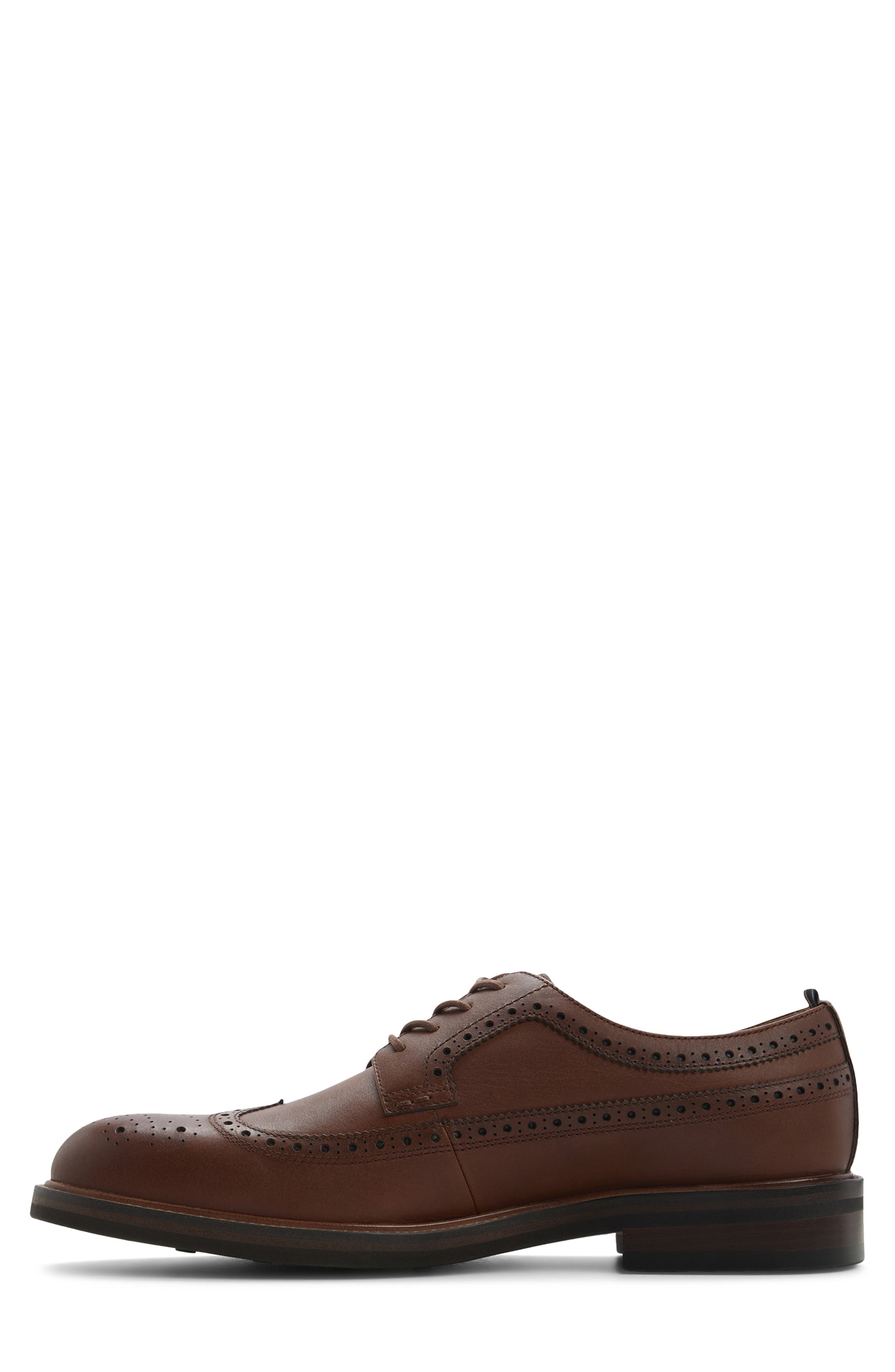 Brooks Brothers Brookfield Brogue Oxford, Alternate, color, Brown