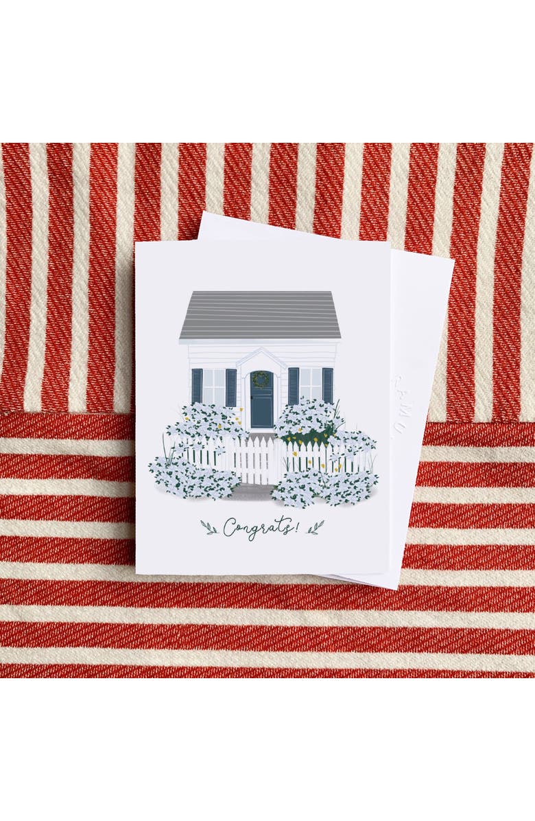 Ramus & Co Hydrangea 3" x 3" 50-Sheet Sticky Notes (2-Pack) & Cottage Greeting Card Combo, Alternate, color, Multi-Pack