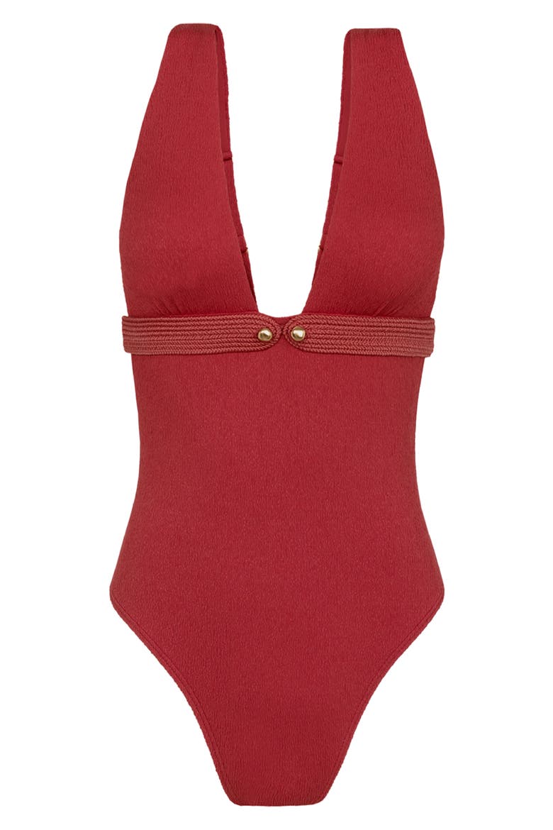 Lian Amala One-Piece Swimsuit, Alternate, color, RED