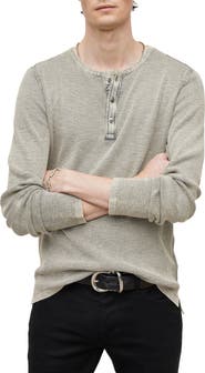 John Varvatos Memphis Waffle Long Sleeve Henley