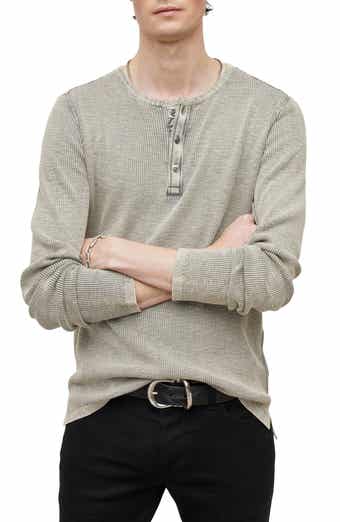 John Varvatos Memphis Waffle Long Sleeve Henley