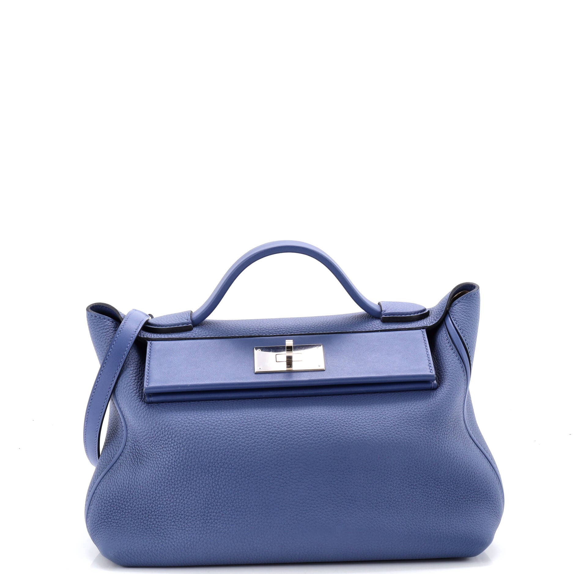 Pre-Owned Hermes 24/24 Bag Maurice with Swift 29, Main, color, Bleu Brighton
