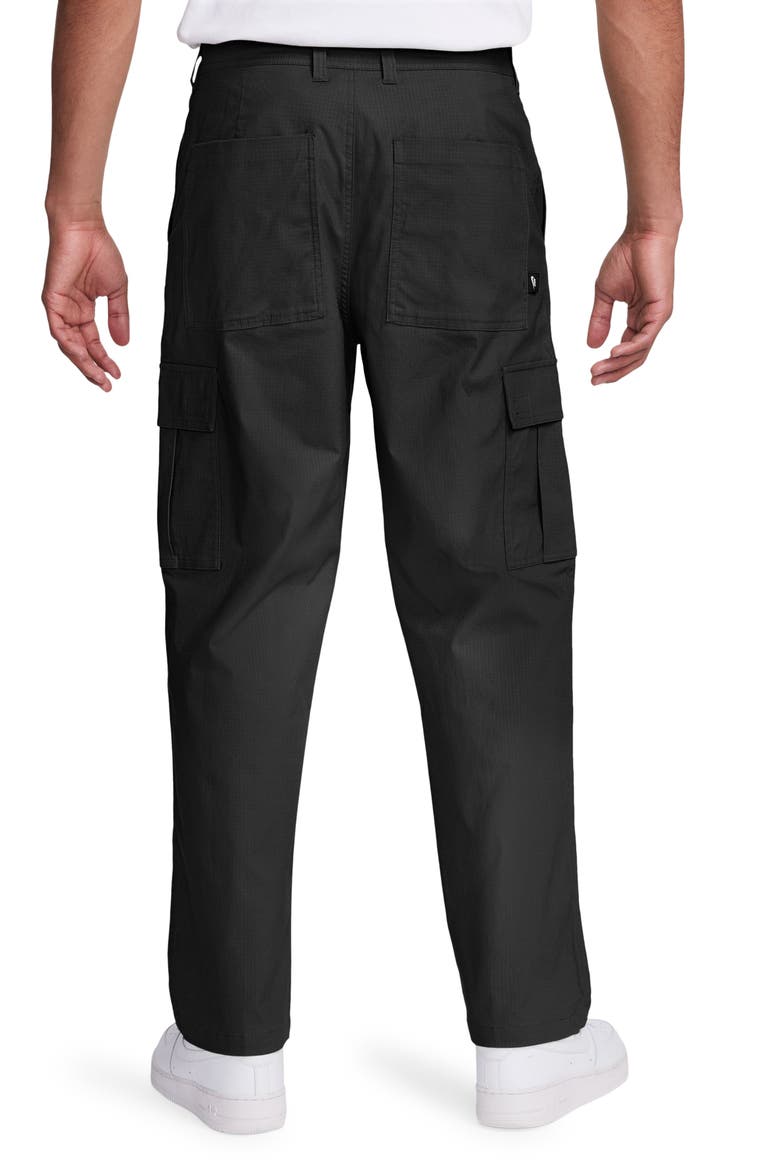 Club Stretch Cotton Cargo Pants, Alternate, color, BLACK/ BLACK