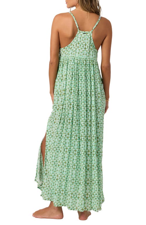 O'neill Saltwater Essentials Mel Maxi Dress In Peacock Green