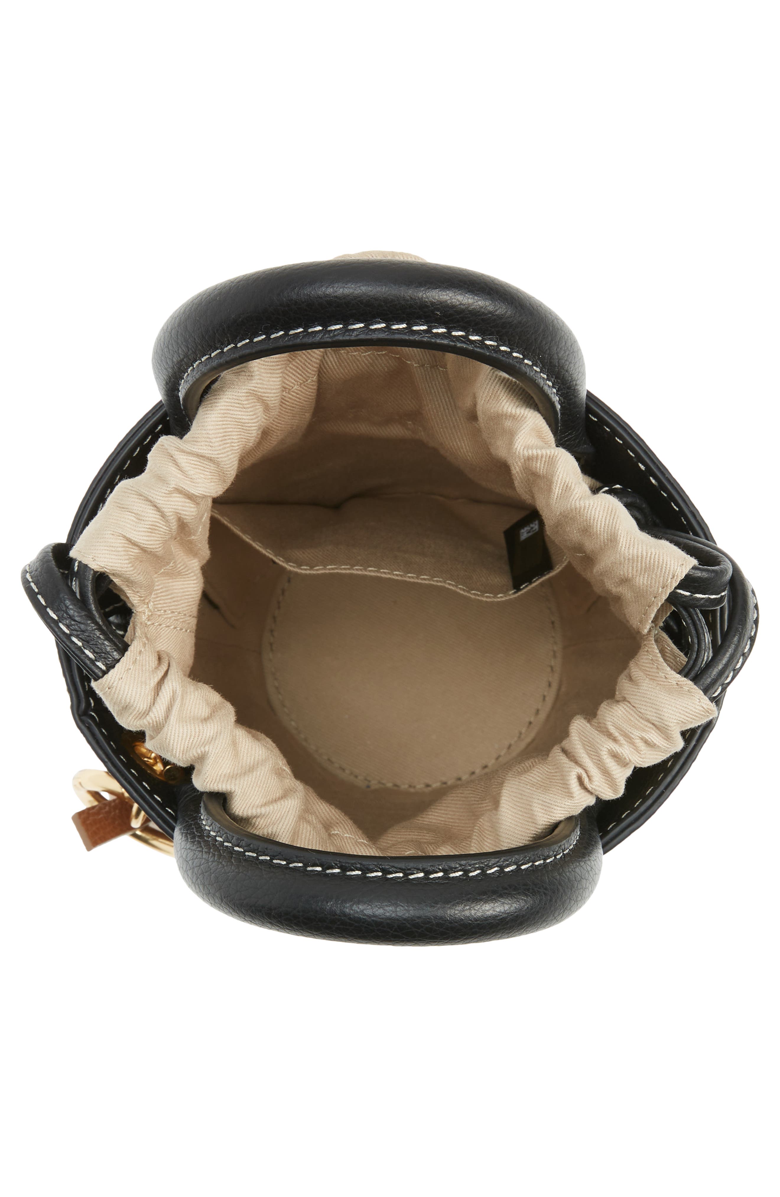 See by Chloé Mini Leather Bucket Bag, Alternate, color, 
