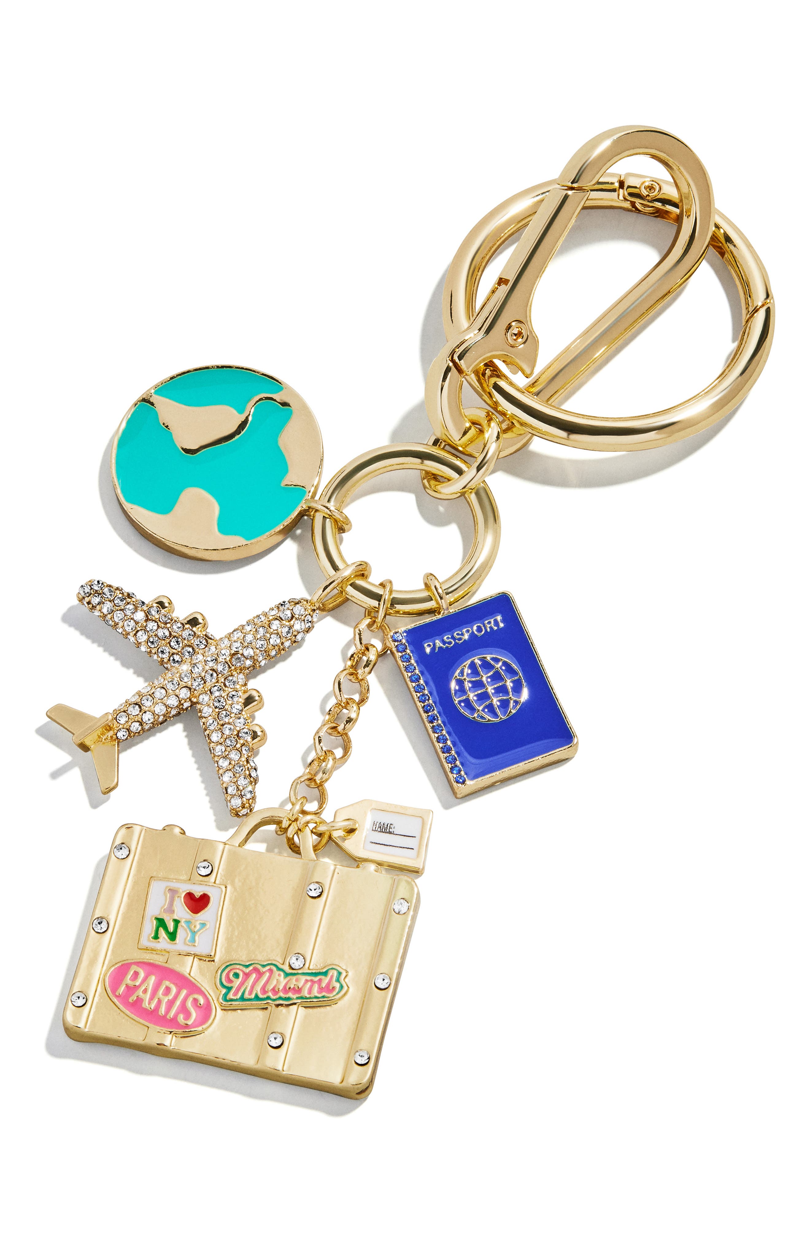 BaubleBar World Traveler Cluster Bag Charm, Main, color, 