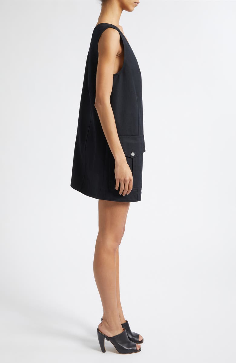 Derek Lam 10 Crosby Xander Utility Shift Dress, Alternate, color, Black