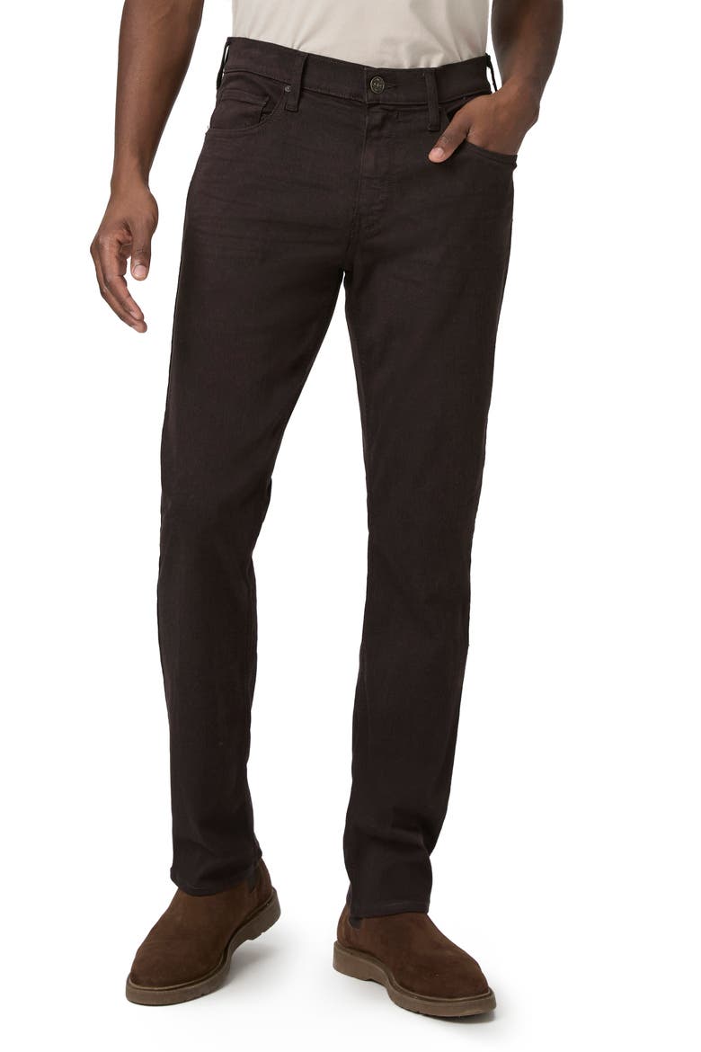 Federal High Waist Straight Leg Jeans, Main, color, DEEP CHOCOLATE