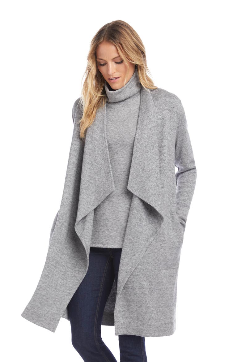 Open Front Duster, Alternate, color, GRAY