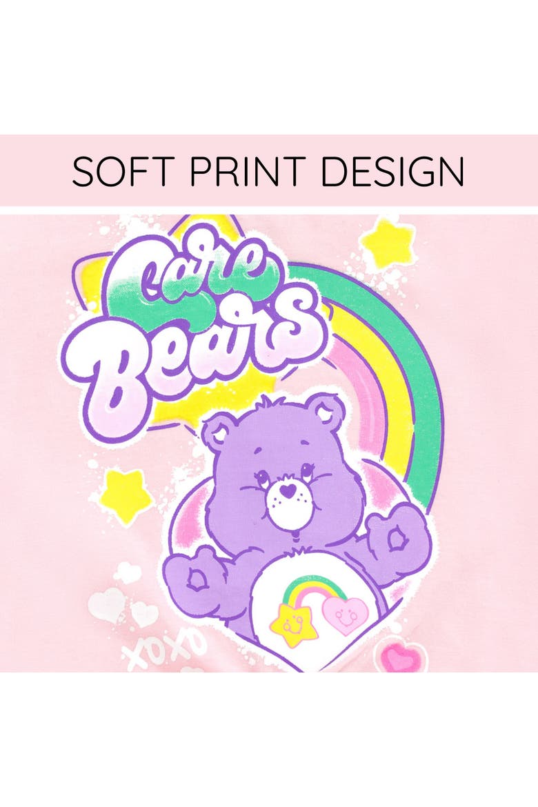Best Friend Bear T-Shirt and French Terry Shorts Set, Alternate, color, Care Bears Pink