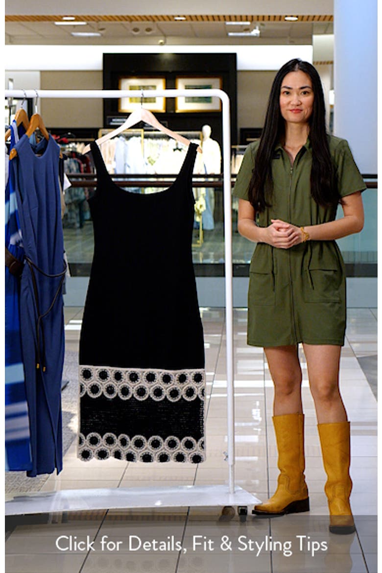 Crochet Detail Midi Sheath Dress video