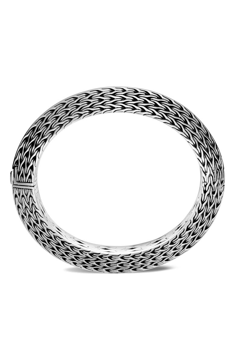 John Hardy Knife Edge Medium Oval Hinge Bangle, Alternate, color,