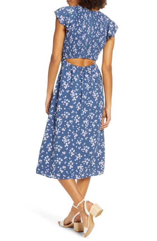 Ali & Jay Casa Del Mar Smocked Floral Midi Dress