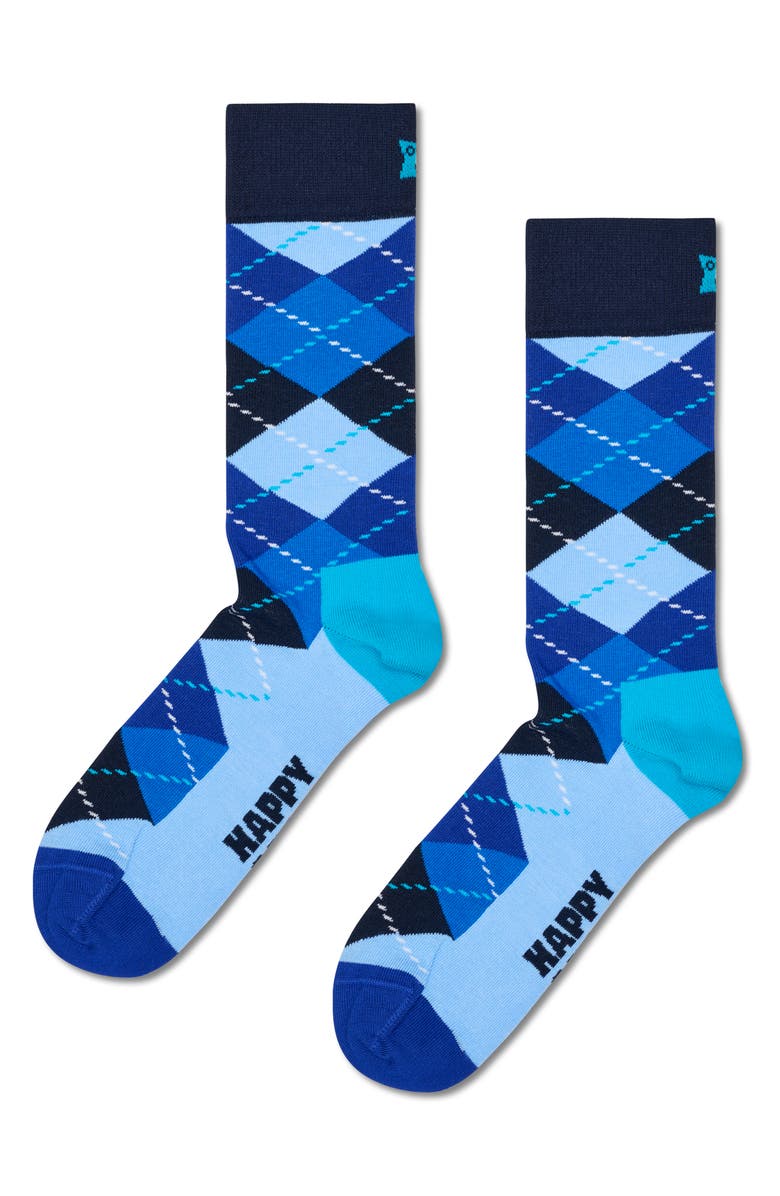 Happy Socks Assorted 4-Pack Navy Socks Gift Box, Alternate, color, Navy