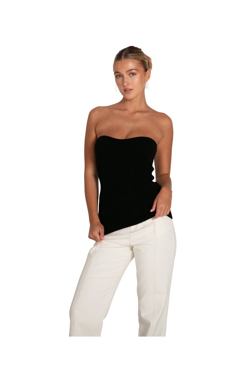 Distant Memories Knit Bustier, Main, color, Black
