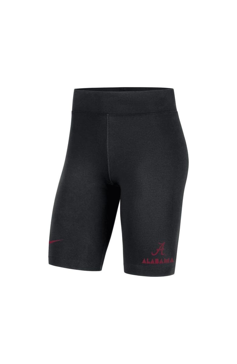 Nike Women's Nike Black Alabama Crimson Tide Essential Tri-Blend Bike Shorts, Alternate, color, 