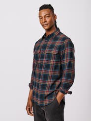 Aubin Crowle Button Up Flannel Shirt