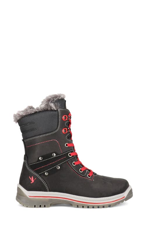 Santana Canada May Waterproof Winter Boot In Black Red