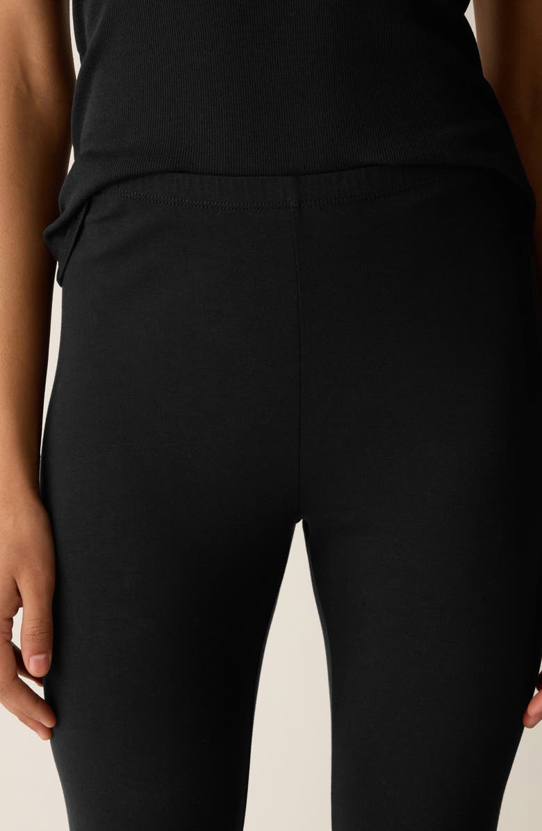 Eileen Fisher High Waist Stretch Organic Cotton Capri Leggings, Alternate, color, 