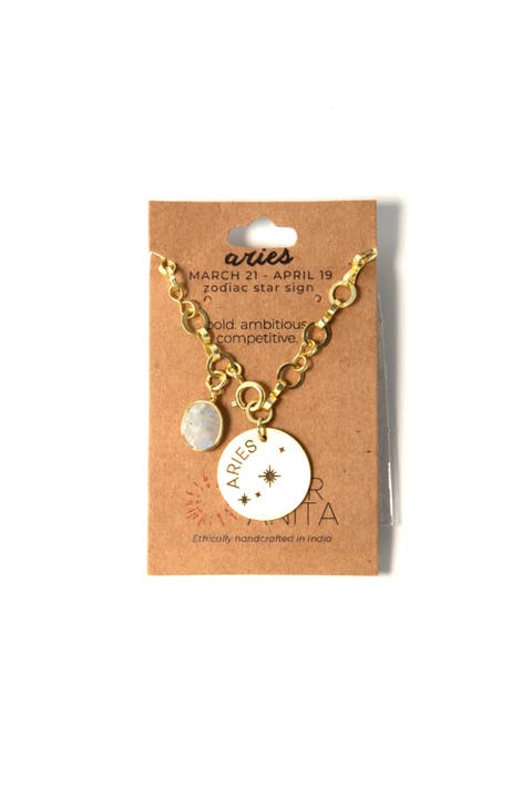 Zodiac Star Sign Necklace - Aries