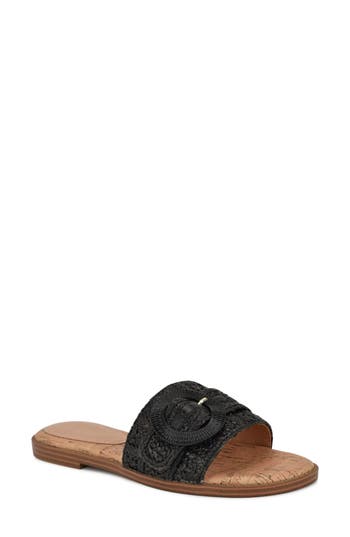 Shop Nine West Pappy Slide Sandal In Black