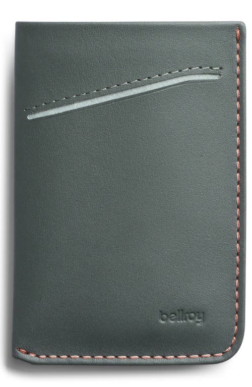 Bellroy Leather Card Case In Everglade