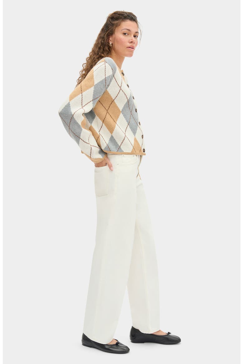 Aggie Argyle Cardigan, Alternate, color, GREY MIX