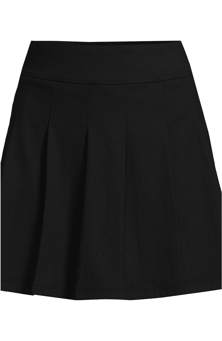 Lands' End Active High Impact High Rise Pleated Skort, Alternate, color, Black