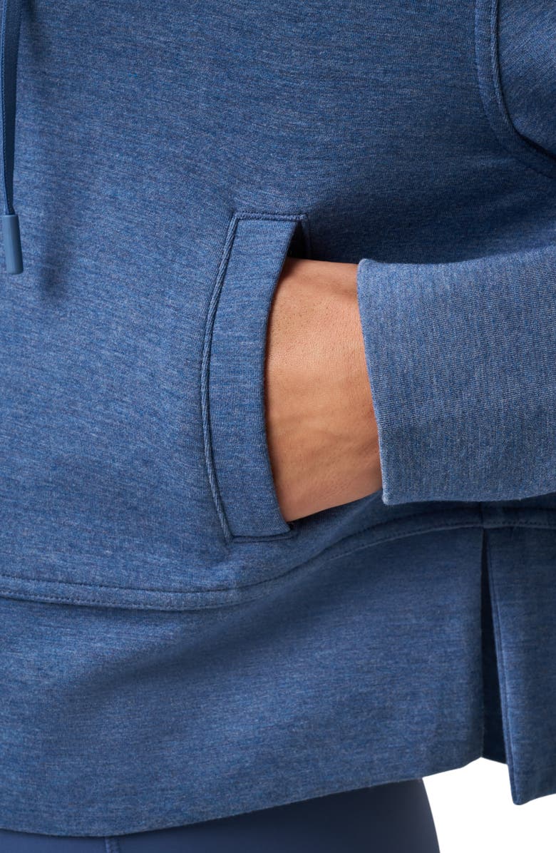 TravisMathew Skyloft Zip-Up Hoodie, Alternate, color, Heather Moonlight Blue