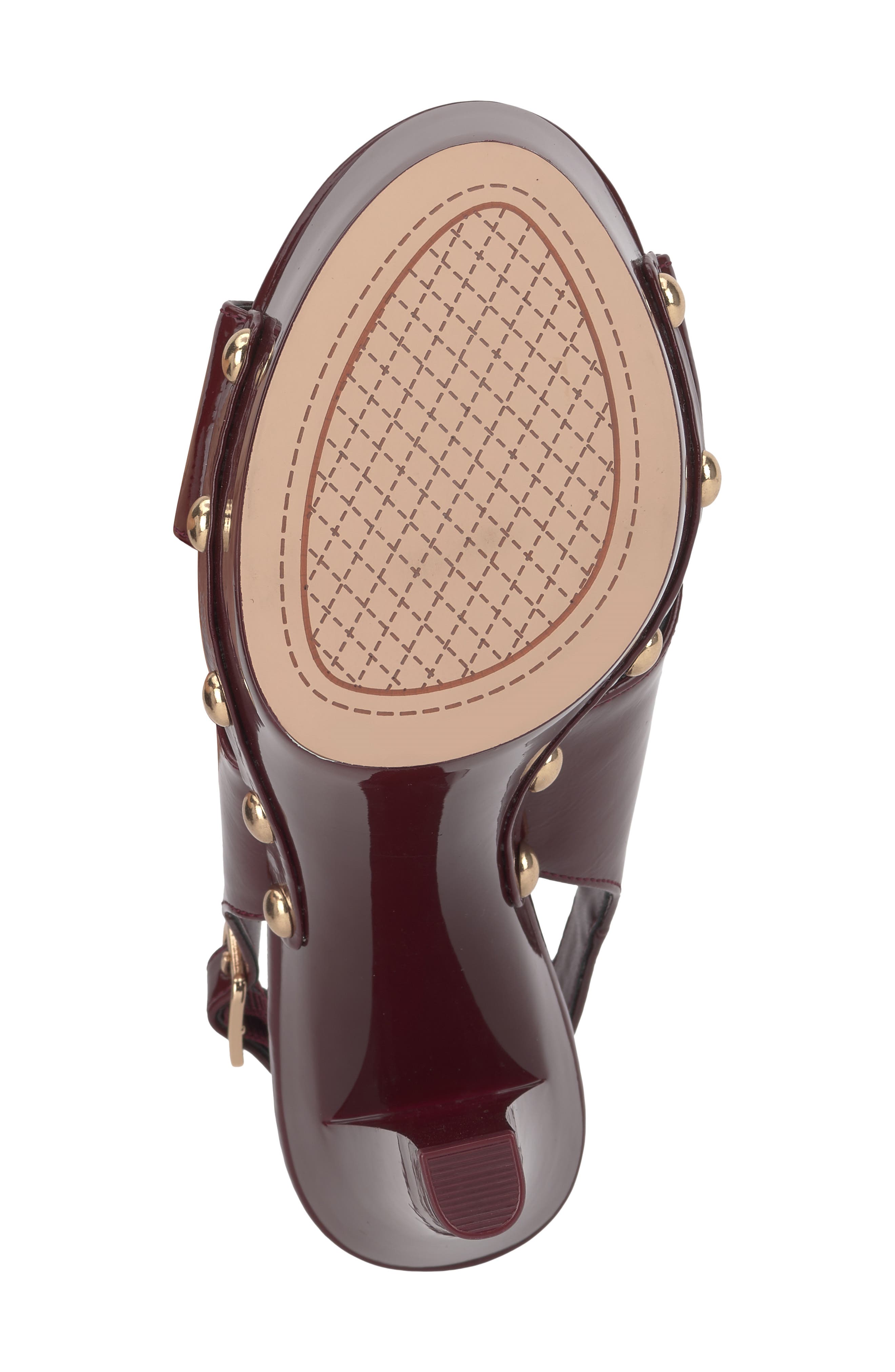 Caulira Platform Sandal, Alternate, color, VINEYARD RED