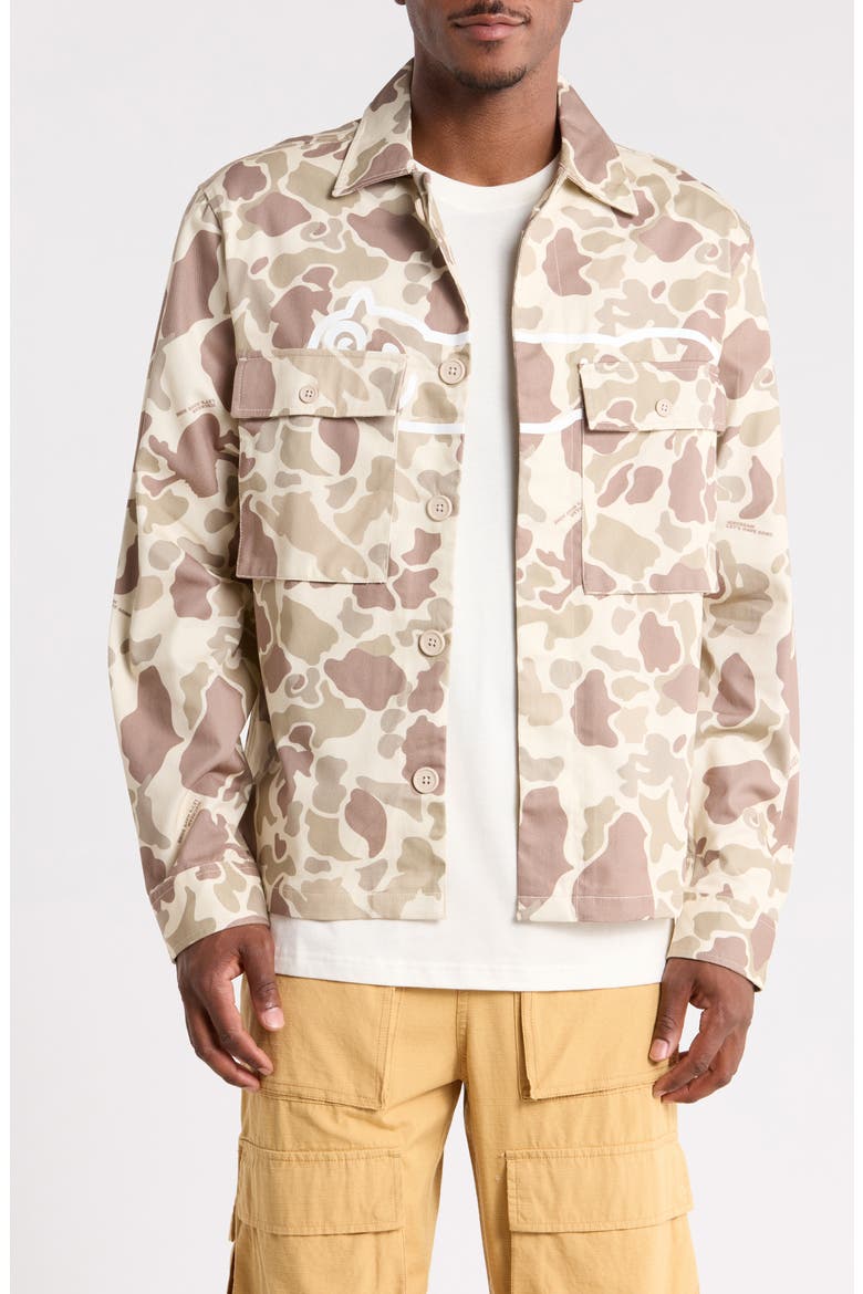 Camo Print Field Shacket, Main, color, CAMO