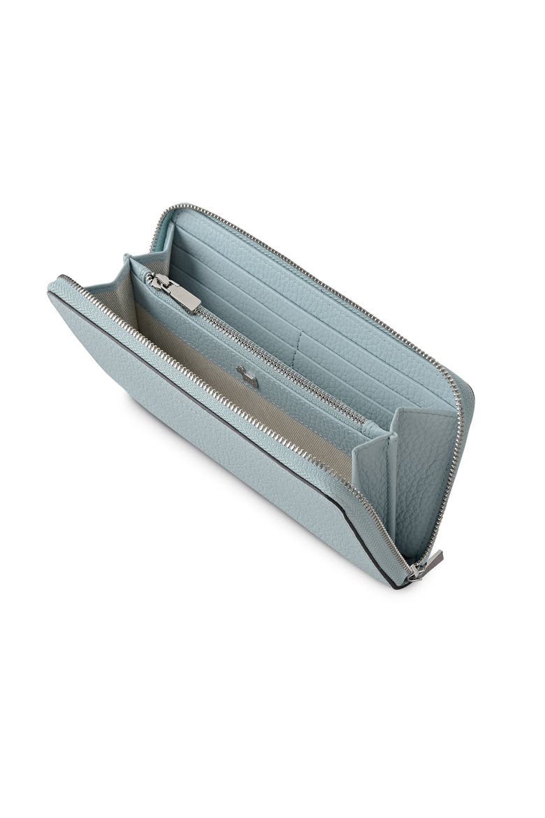 Dukes Place Large Zip Around Wallet, Alternate, color, Seafoam