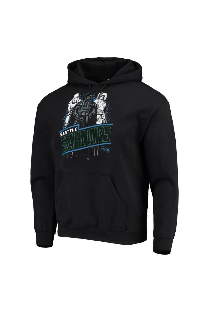 Men's Junk Food Black Seattle Seahawks Star Wars Empire Pullover Hoodie, Alternate, color, Black
