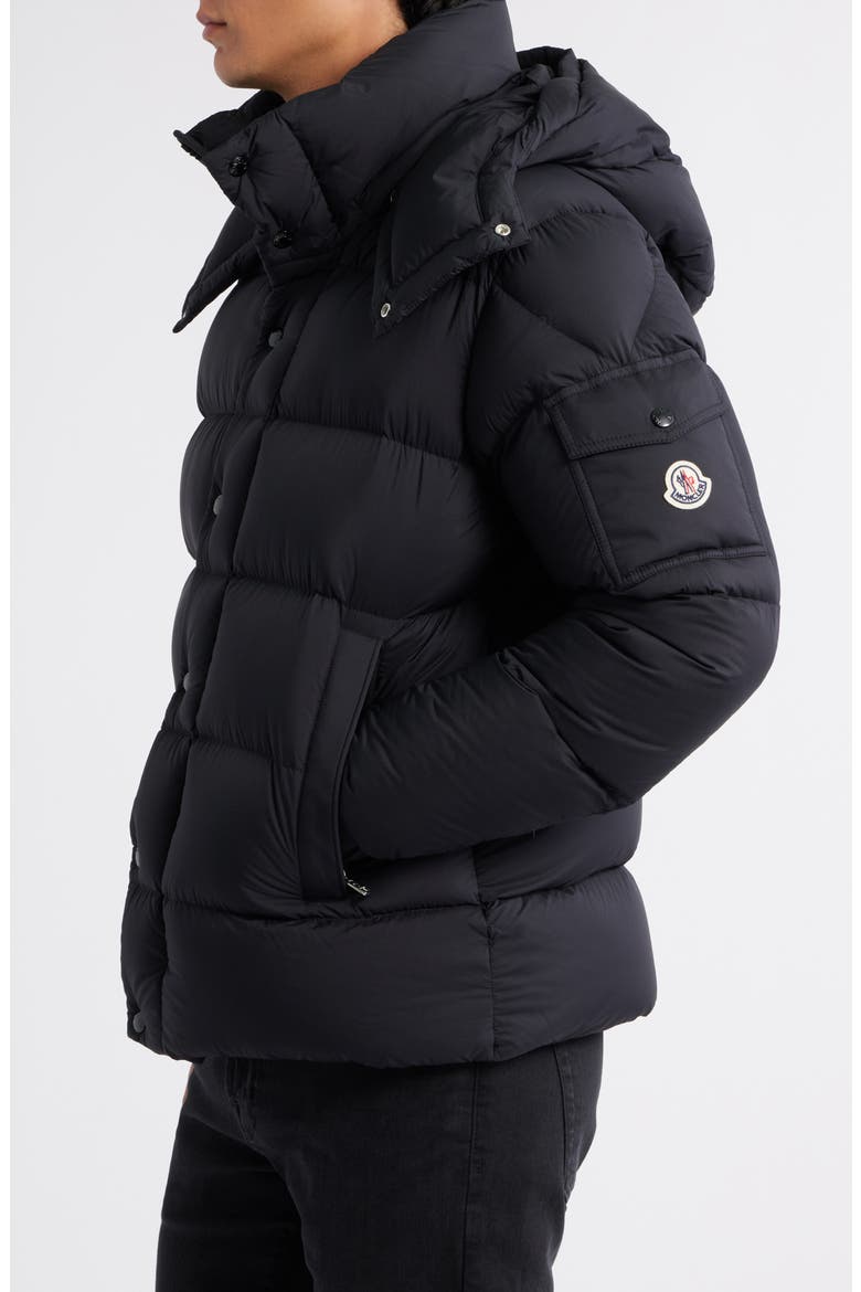 Maya 70 Hooded Quilted Down Jacket, Alternate, color, BLACK