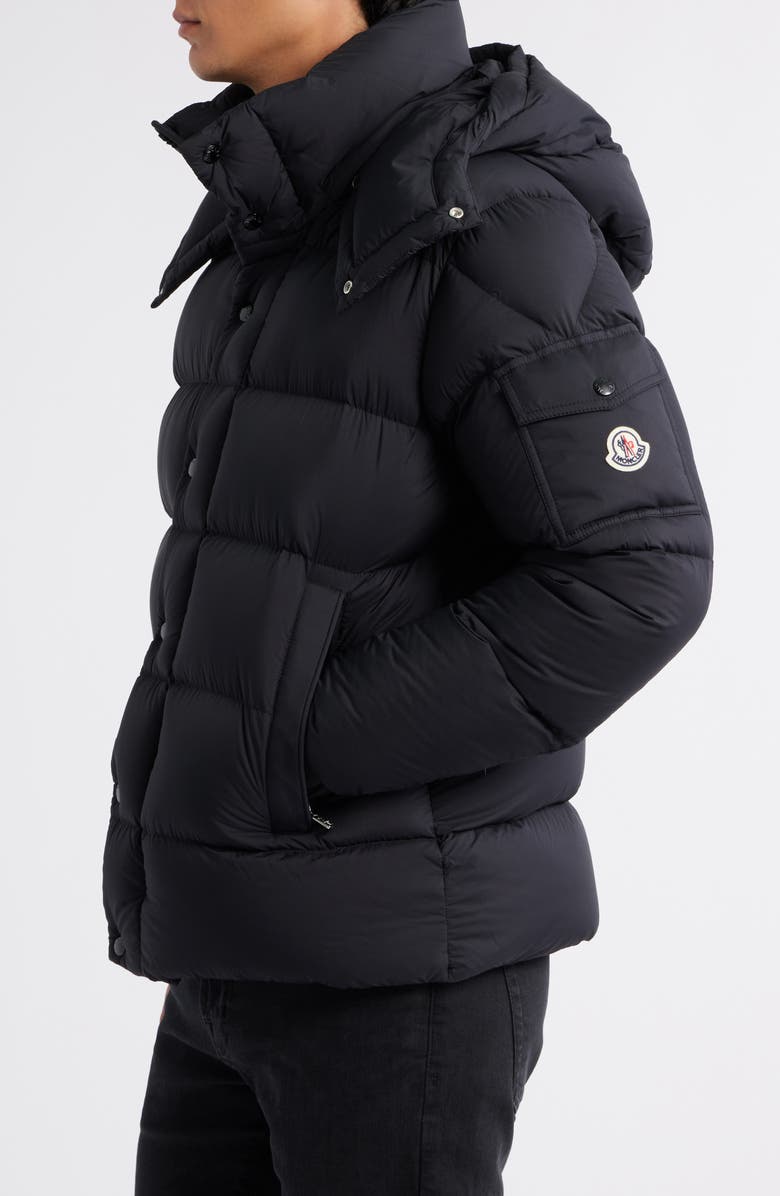 Moncler Maya 70 Hooded Quilted Down Jacket, Alternate, color, Black