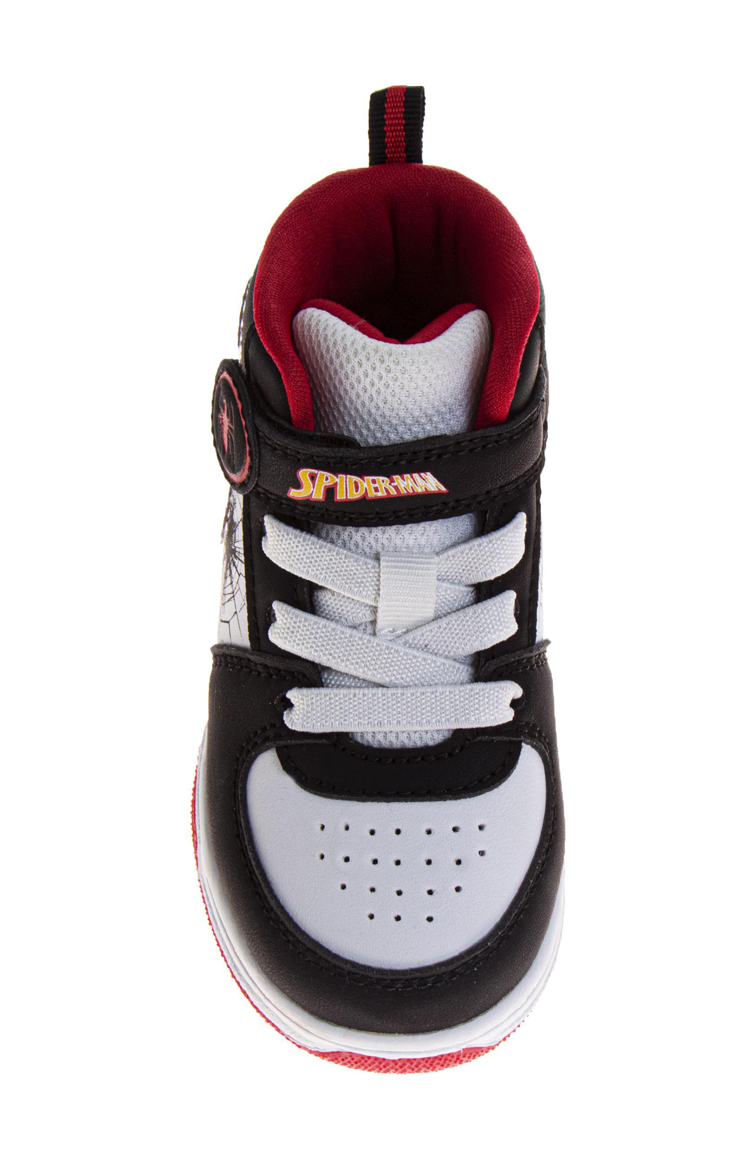 Kids' Marvel Spider-Man Sneaker, Alternate, color, BLACK/RED