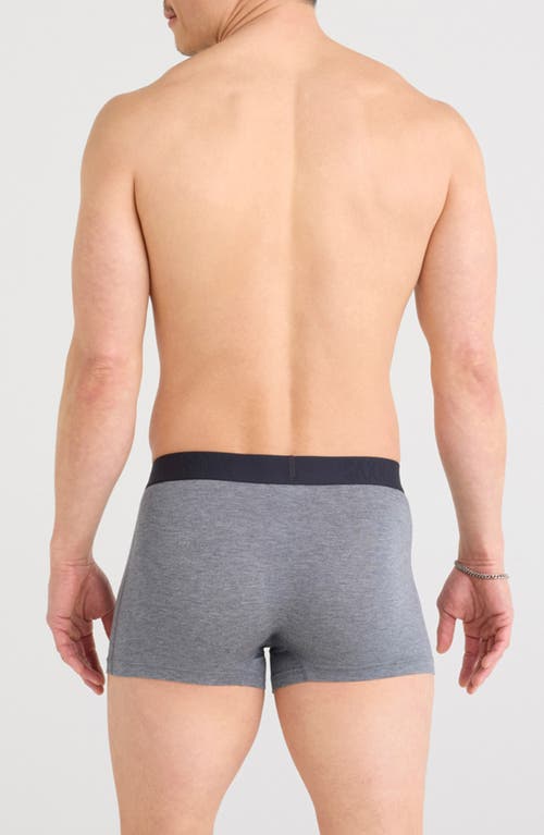 Saxx Vibe Xtra Soft Comfort Trunks In Gray