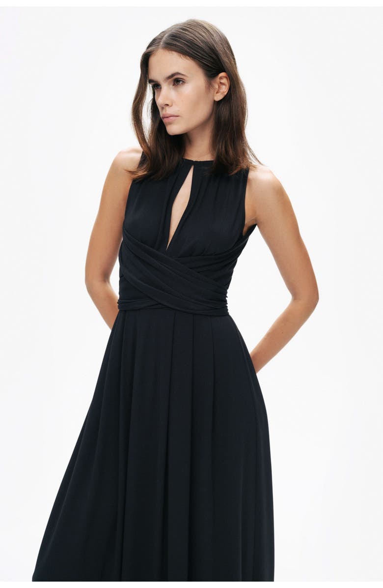 Nocturne Maxi Dress with Belt Ties, Alternate, color, 