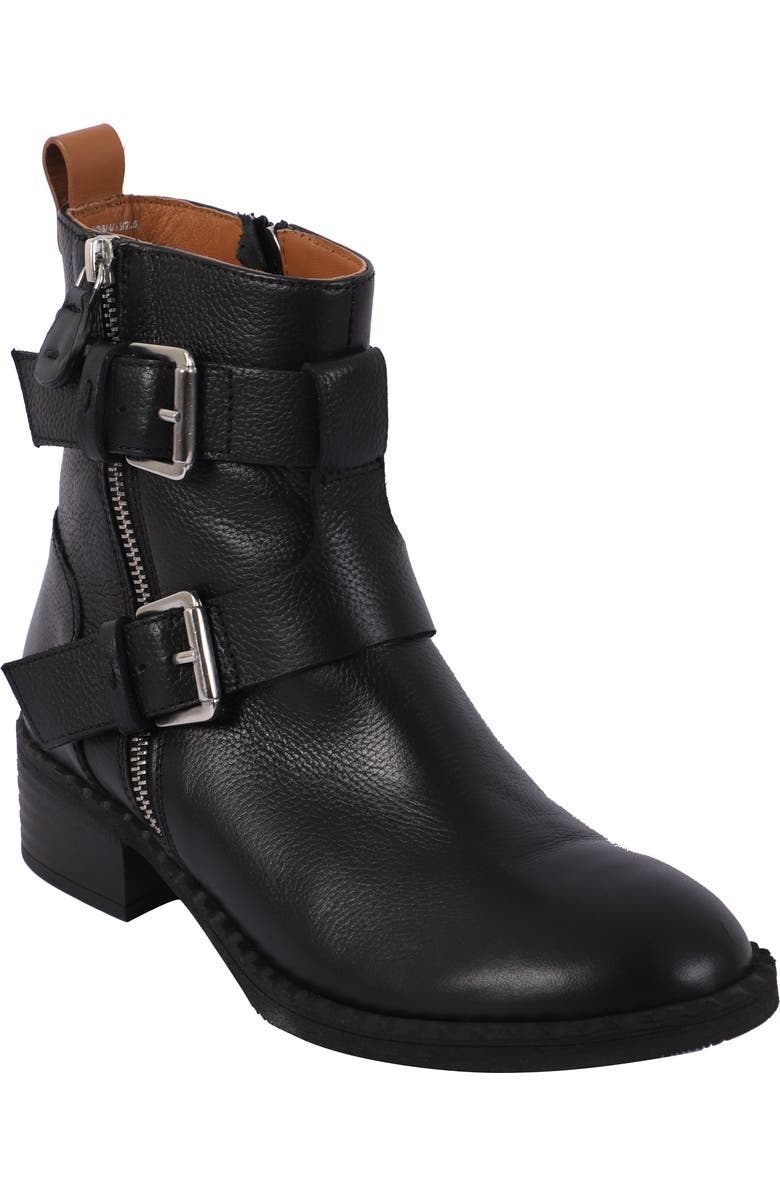 Gentle Souls Brena Moto Boot, Main, color, Black Leather