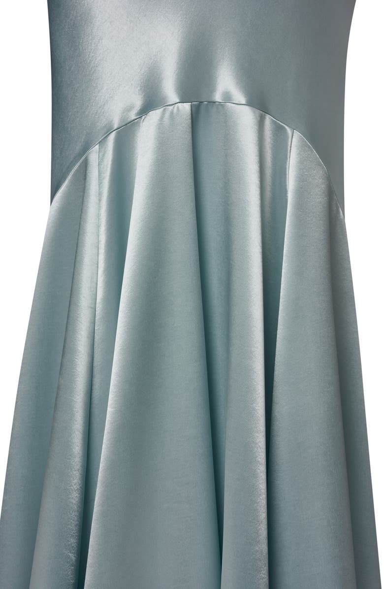 Donna Karan New York Cowl Neck Sleeveless Satin Gown, Alternate, color, Dark Mist