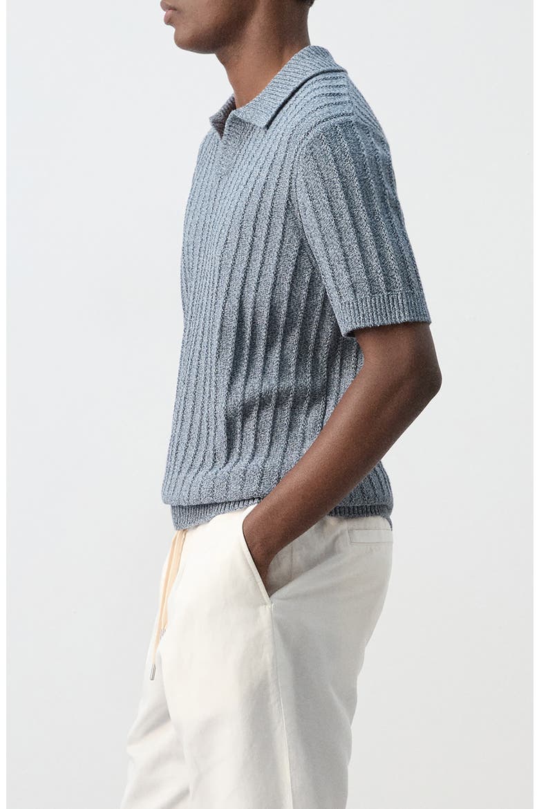 Fine Knit Cotton Polo, Alternate, color, INDIGO BLUE