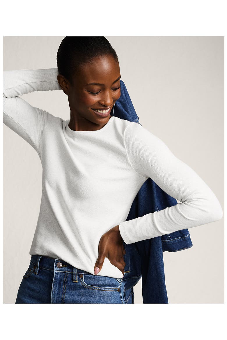 Cotton Rib T-shirt, Alternate, color, White