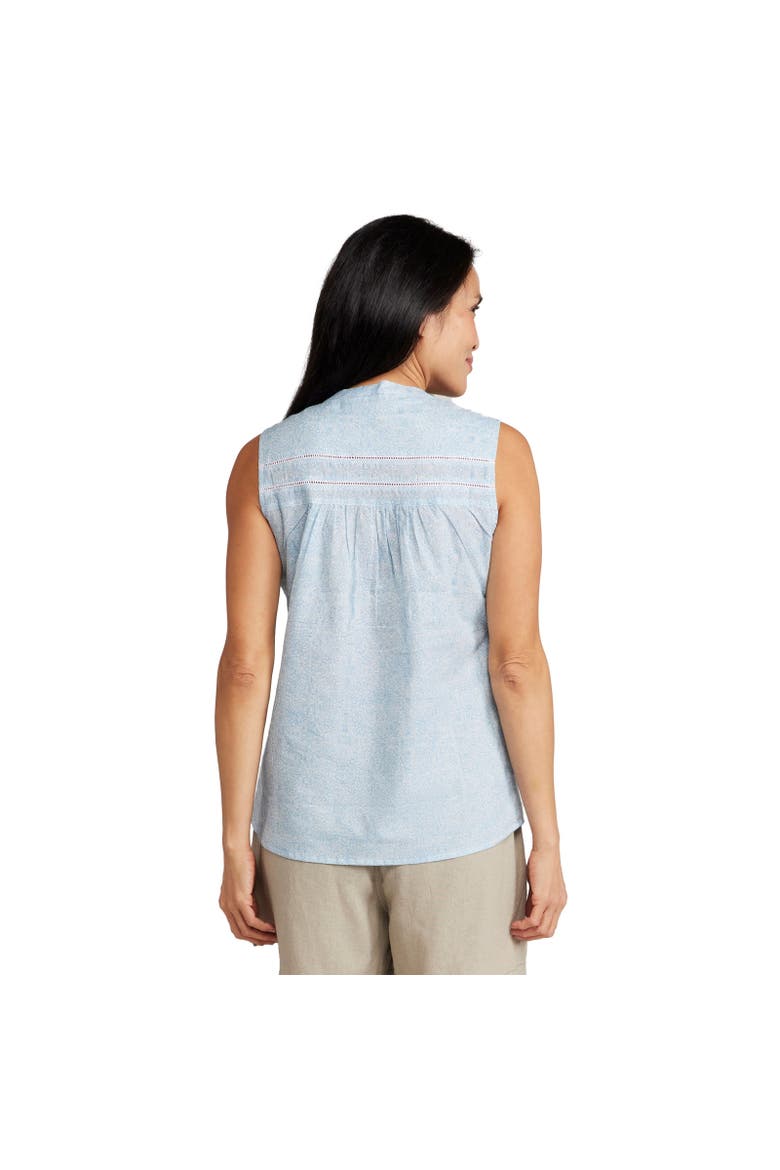 Petra Printed Sleeveless Shirt, Alternate, color, White