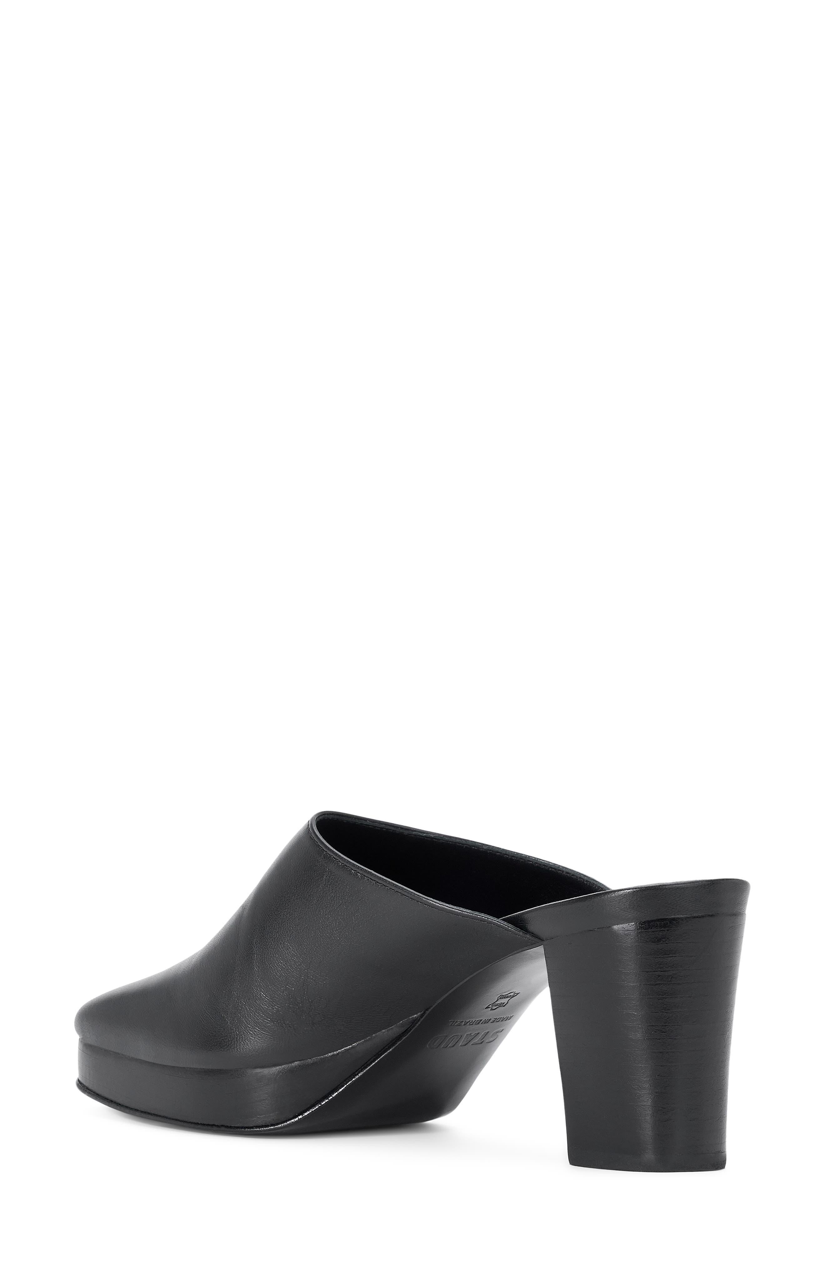 Monica Heeled Mule, Alternate, color, BLACK