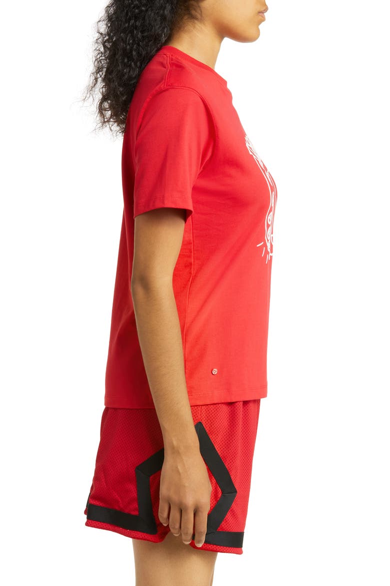 Women's Flight Graphic Tee, Alternate, color, FIRE RED
