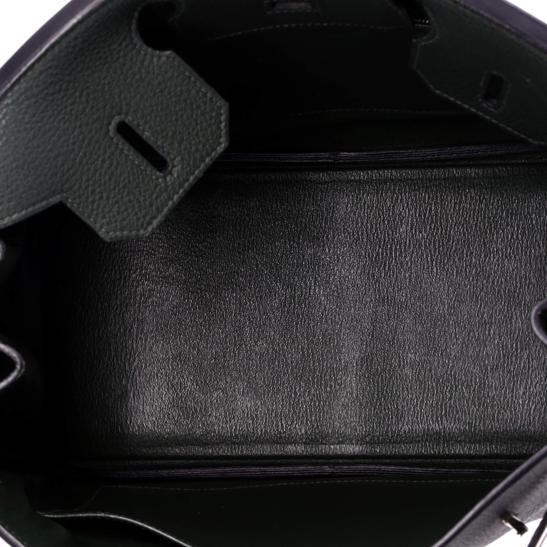 Pre-Owned Hermes Birkin Handbag Green Togo with Palladium Hardware 30, Alternate, color, Vert Fonce